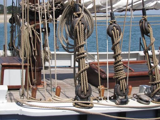 Cordages d'un vieux côtre