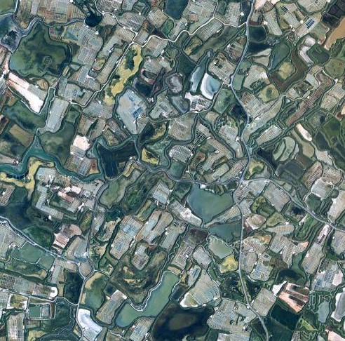 Marais Salants vus du ciel