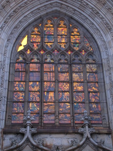 Vitrail de l'glise de Gurande