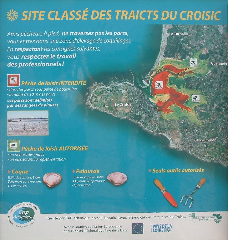 Carte des traicts du Croisic