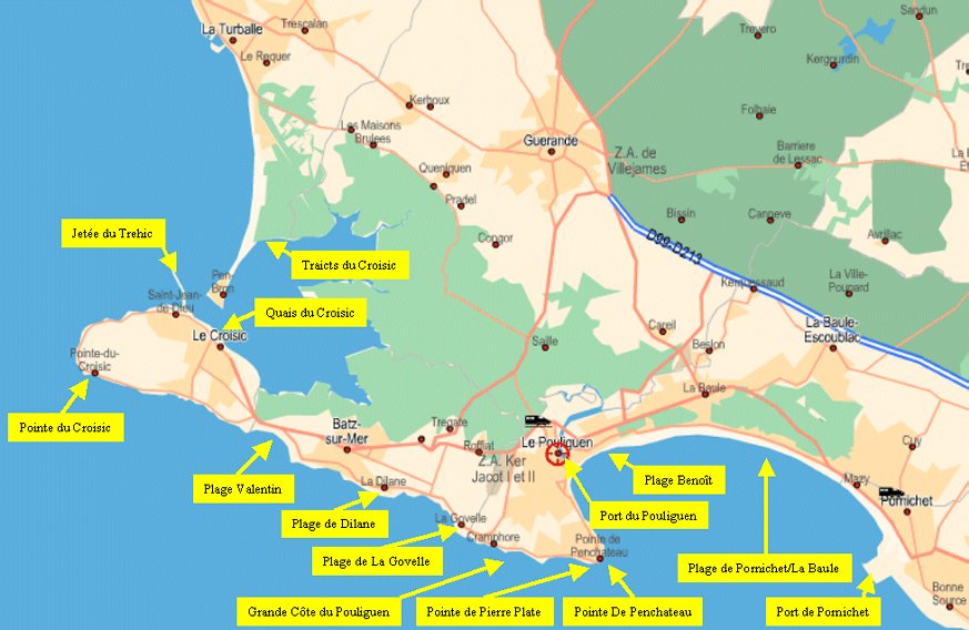 Lieux de pêche