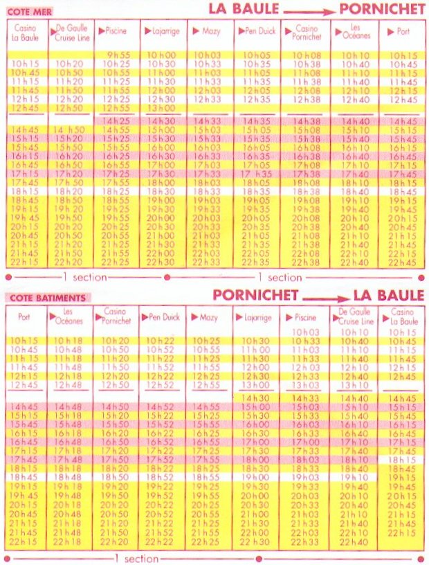 Horaires du Petit Train au Pouliguen